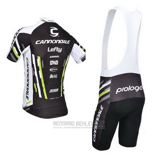 2013 Fahrradbekleidung Cannondale Shwarz Trikot Kurzarm und Tragerhose